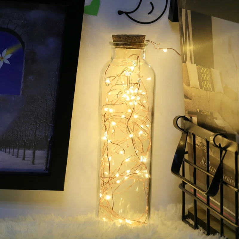 

5/10M LED Garland USB Powered String Light Copper Wire Waterproof Fairy Night Light for New Year Christmas Outdoor Decoration