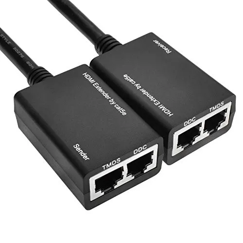 HDMI по RJ45 CAT5e CAT6 UTP LAN Ethernet балун удлинитель повторитель 1080p 3D для HDTV HDCP 1080P HDMI кабель 3D