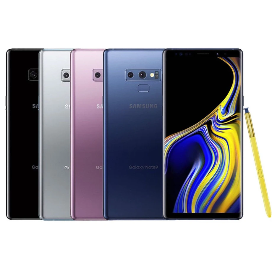 Samsung Galaxy Note9 Note 9 N960U, разблокированный мобильный телефон Snapdragon 845, четыре ядра, 6,4 дюймов, двойной 12 МП ram, 6 ГБ rom, 128 ГБ NFC