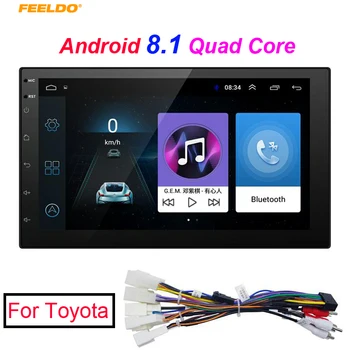 

FEELDO New 7inch Ultra Slim Android 8.1 Car Media Player With GPS Navi Radio For Toyota All 2DIN ISO Size Car Head Unit #MX5437