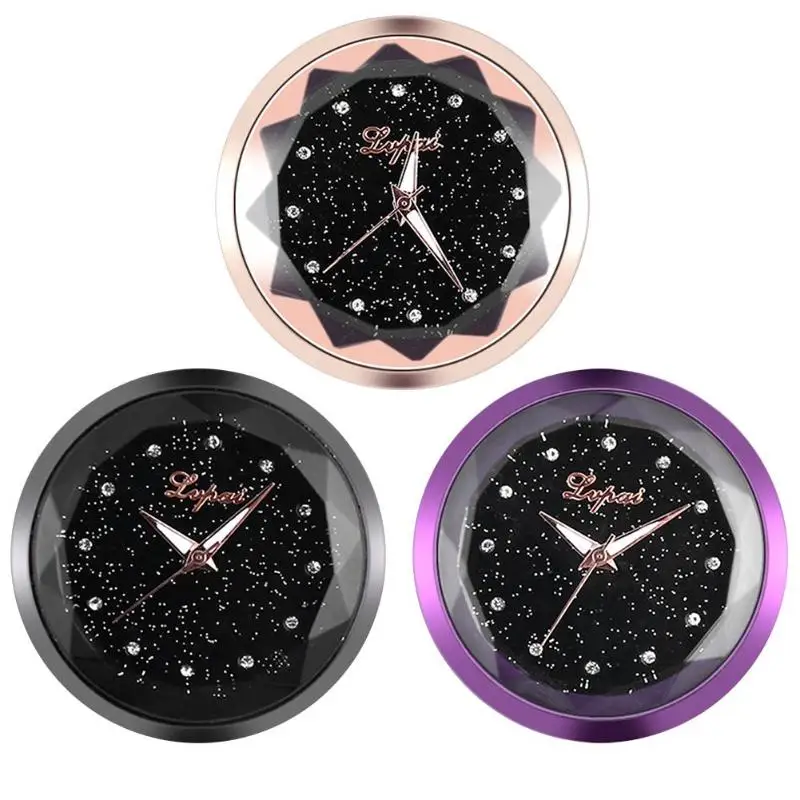 

BZ846 Car Decoration Clock Timepiece Auto Interior Ornament Sticker Watch Quartz Clocks Automotive Styling Accessories Gifts