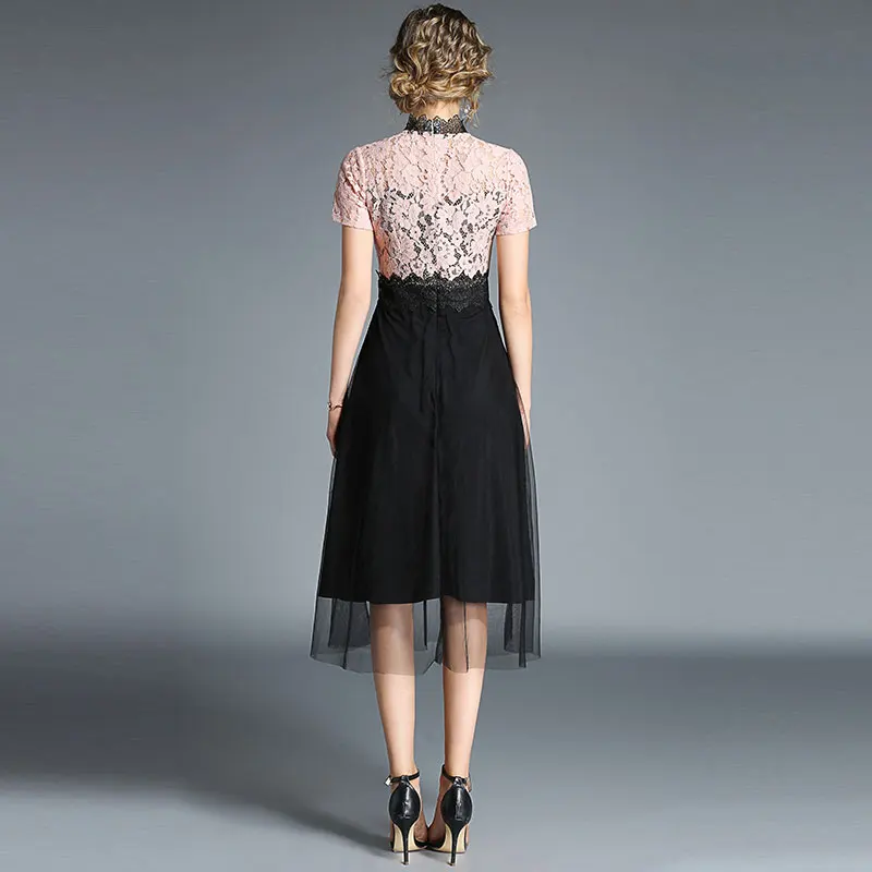 Borisovich, новинка, летнее модное кружевное элегантное тонкое женское вечернее платье, высокое качество, женские платья M501