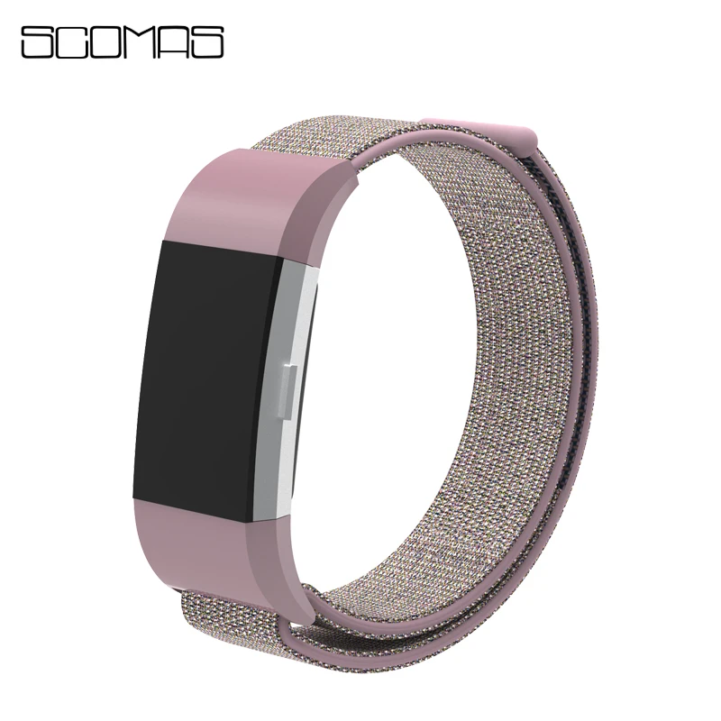 

SCOMAS for Fitbit Charge 2 Bands Nylon Adjustable Breathable Stick Replacement Straps for Fitbit Charge2 Smart Wristband Bandje