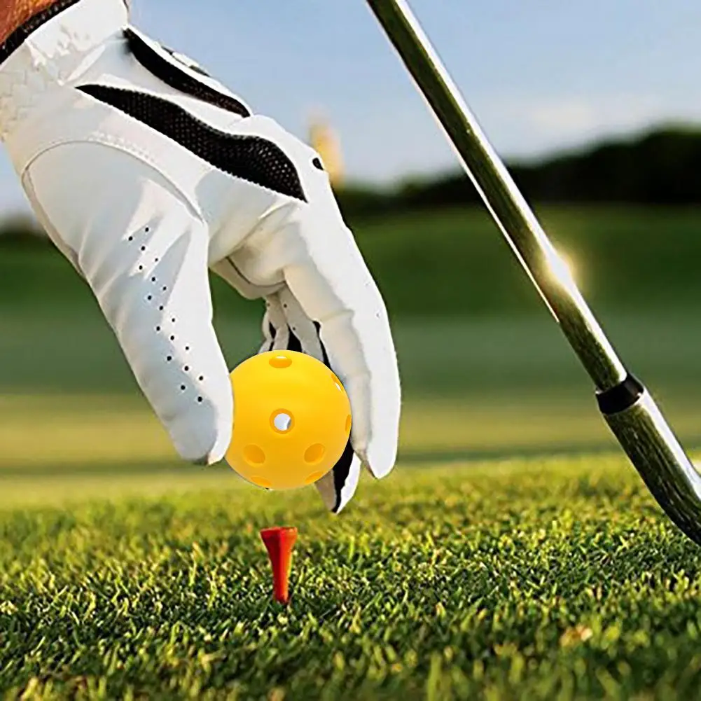 10 قطع ثقوب متعددة ممارسة الكرة Pickleball داخلي جولف الكرة خفيفة الوزن ودائم متعة لجميع الأعمار الجوف تصميم