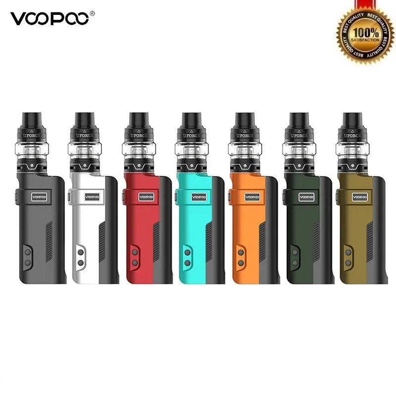 

Original VOOPOO REX 80W Kit TC 18650 Box Mod with 5ml UFORCE Tank UFORCE U2 N1 Vape Coil VS Drag 2 Drag Mini E-cigarette Kits