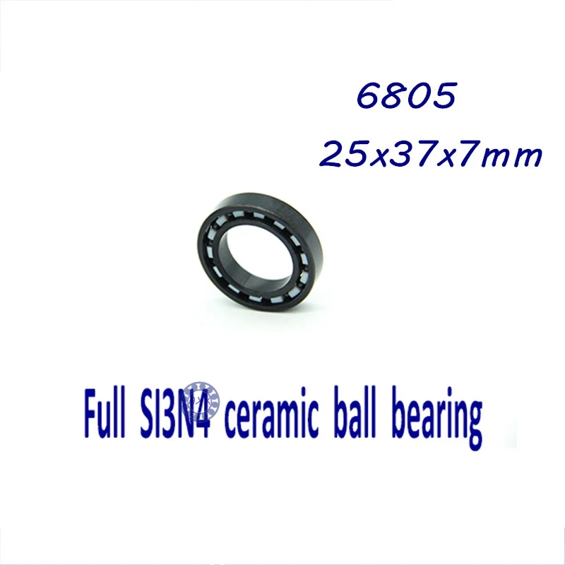 

Free shipping 6805 61805 full SI3N4 silicon nitride ceramic deep groove ball bearing 25x37x7mm