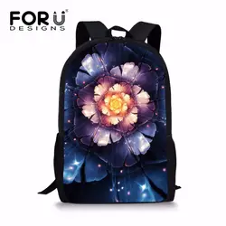 Forudesigns/красивые цветочные Стиль школьная сумка для Ен Обувь для девочек красочные средней школы дети bookbag свет школьный полиэстер Ткань