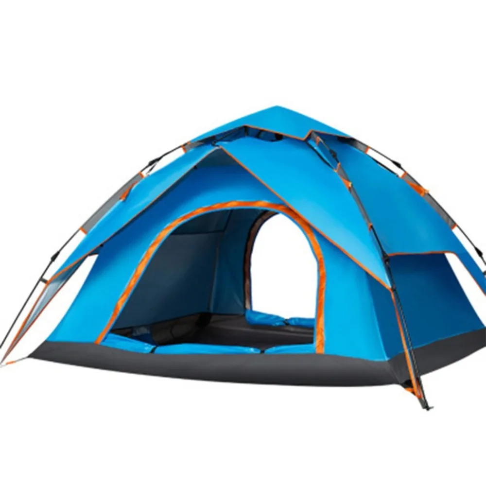 

3-4people Outdoor Camping Tent Lightweight Waterproof Vertical Door Double Tent Hiking Single-layer Easy Set-Up Tent