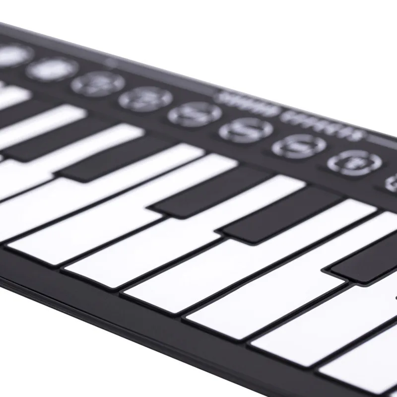 49 ключ Динамик рук ролл электронная Фортепиано Портативный складной Электронная Мягкая клавиатура Roll Up фортепиано