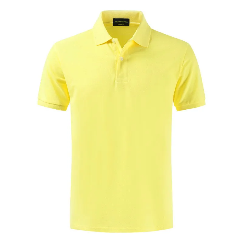 High quality 100% cotton 2018 lapel pure cotton polo shirt with a simple, simple and thin shirt in summer