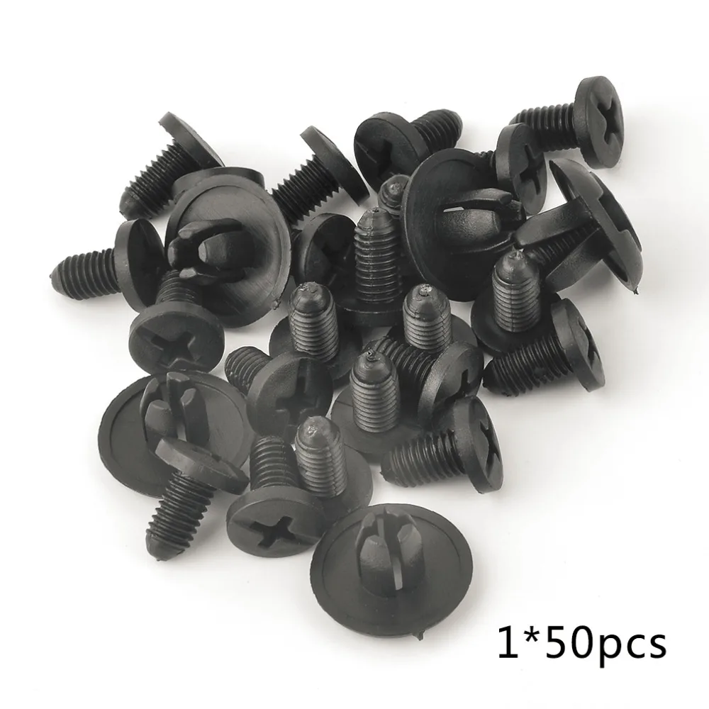 

New 50pcs 1914 8mm Plastic Car Interior Trim Card Panel Fixed Clamp Vehicle Door Bumper Fastener Buckle Universal for Honda Hot