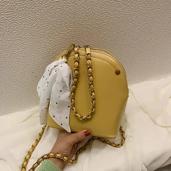 

2019 Crossbody Bags For Women Luxury Handbags Scraf Chain Messenger Shoulder Bag Chic Lady Shell Bags Bolsa Feminina Sac A
