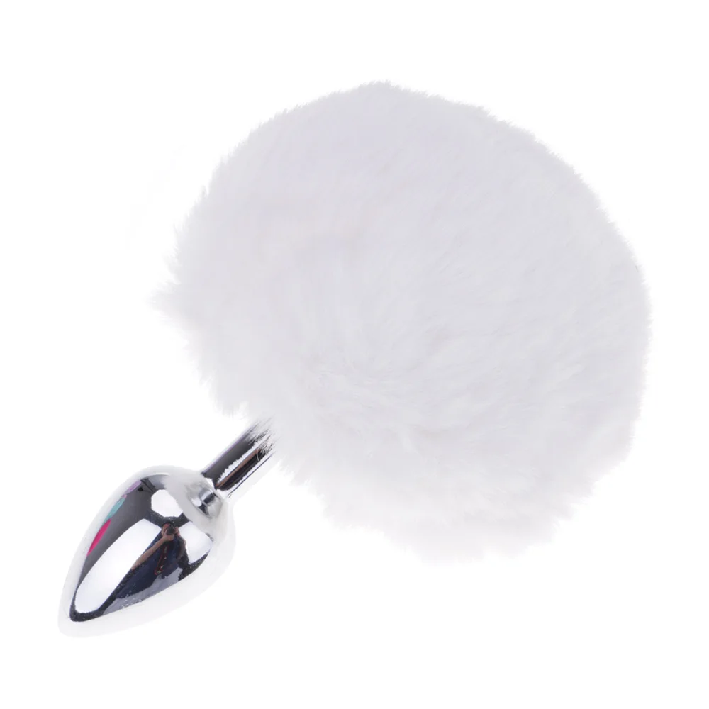 

Gags & Practical Jokes Toy Metal Plug With Pure Color Fur Ball