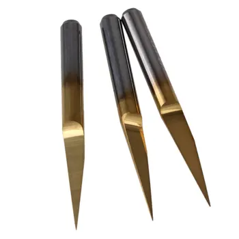 

20pcs 15 Degree Titanium Nitride Carbide 0.1mm 1/8" PCB Engraving Bits CNC Router Tool