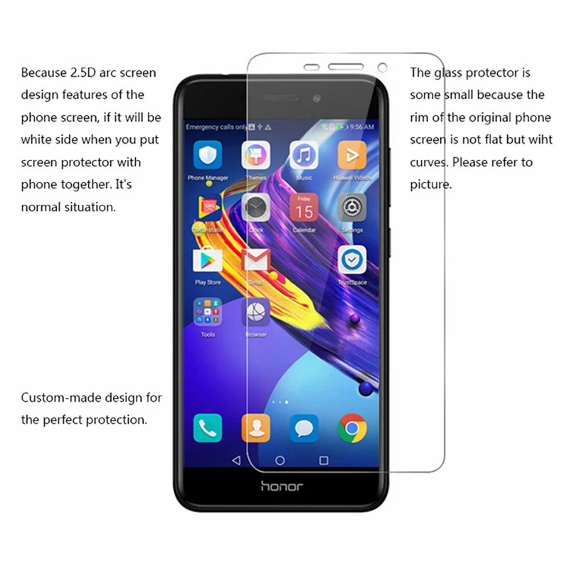 Закаленное стекло для Huawei Honor 6C Pro защита экрана 9H 6 C V9 Play стеклянная пленка 5