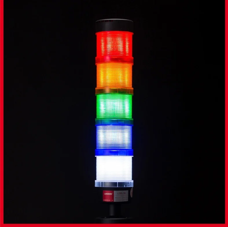Lâmpada de Segurança Torre de Sinal de Luz Luz de Advertência do Alarme t para Máquina Multicamadas Industrial Stack Stack Led Luz Industrial 20 Luzes indicadoras