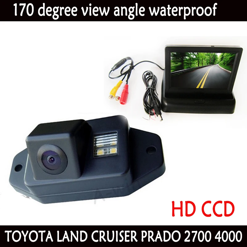 CCD car rear view parking camera backup reverse camera with car monitor mirror for TFT LCD