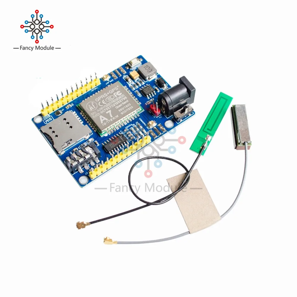

Wireless Module A7 GSM GPRS GPS 3 In 1 Module Shield Support Voice Short Message Universal for Arduino STM32 51MCU