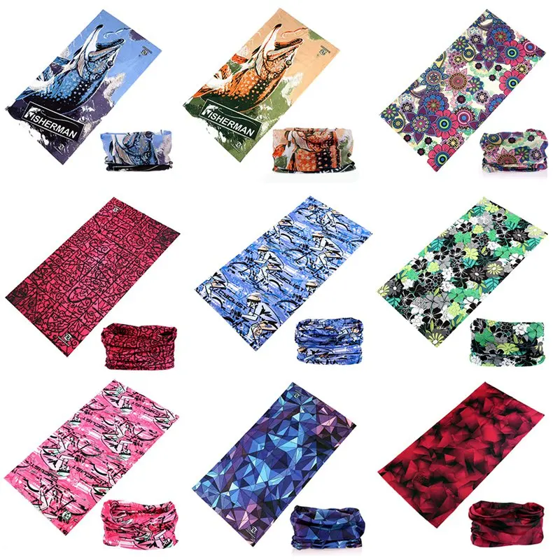 

Outdoor Sport Hiking Scarves 9 Style Unisex Hiking Magic Scarf Seamless Bandana Riding Sweat Absorption Elasticity Sunscreen