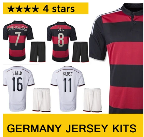 red and black striped soccer jersey