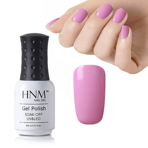 HNM Розовый Фиолетовый Цвет Гель-лак 8 мл УФ-гель для ногтей Гель-лак Гибридный лак Лаки Гель-лак Shilak Полупостоянный - Цвет: K008