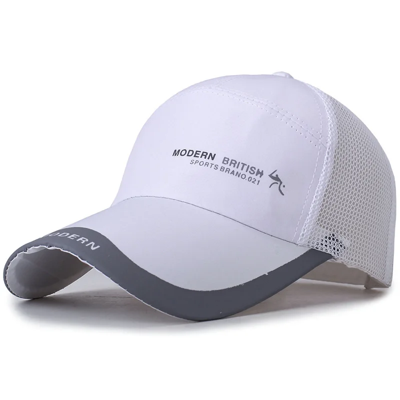 Черная бейсболка Snapback мужская летняя дышащая сетчатая шляпа кепка для папы Кепка