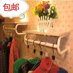 

Package mail thickening clothing rack clothing display rack clothes hanger display wall hanging clothes shelf side shelf