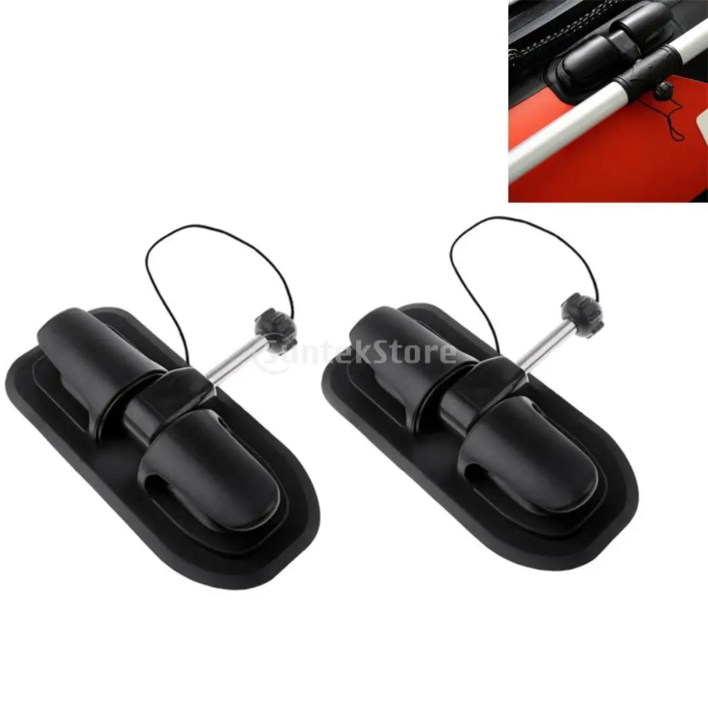 2 Pieces Inflatable Boat Oar Lock Patch Mount Kayak Canoe Raft Watercraft Parts Replacement Accessories