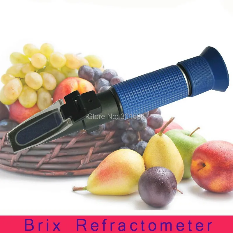 Free shipping hand held 0 32 brix fruit sugar refractometer P RHB