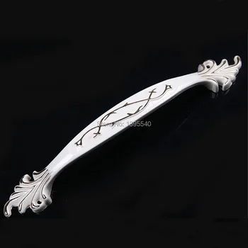 

New 128mm Ivory Cabinet Handles Palace Euro-Style Furniture White Knobs Closet Door Handle Drawer Pulls Bars