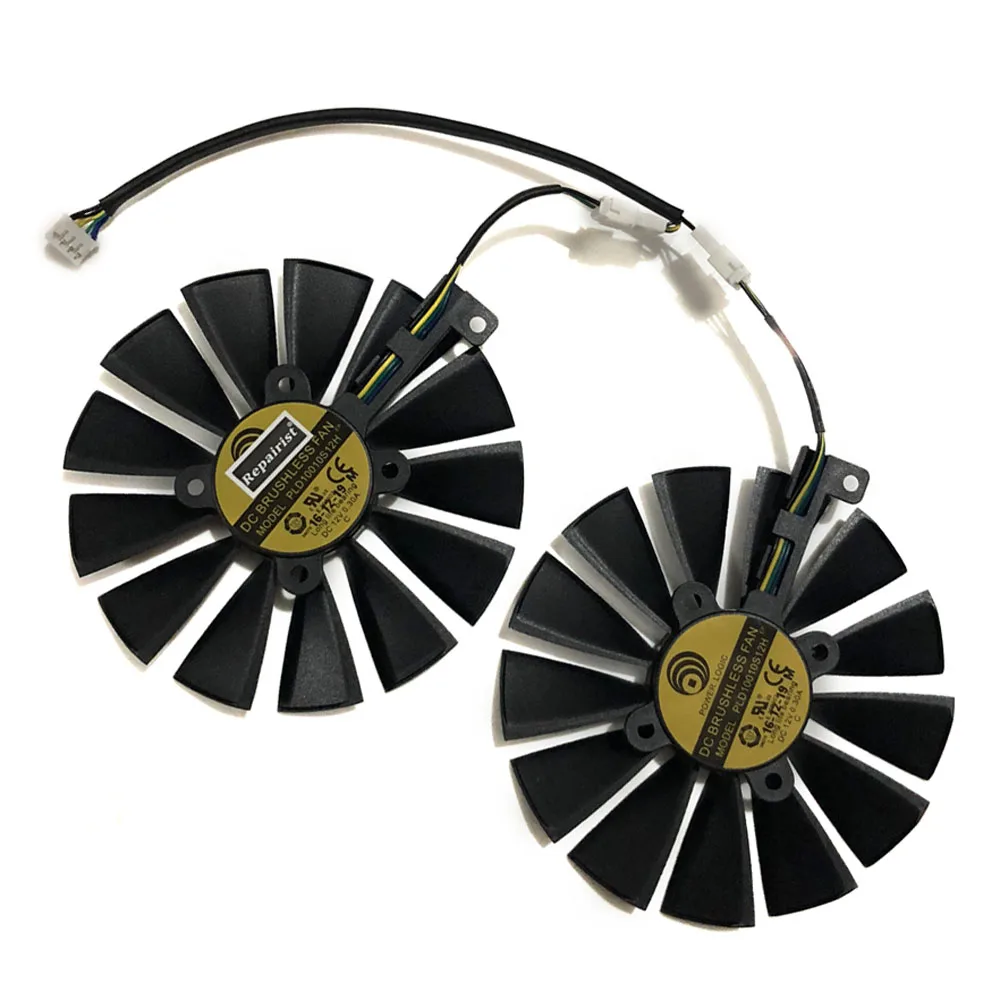 2 шт./компл. 95 мм Новый GPU кулер для ASUS двойной RX580 4G ROG STRIX RX570 GTX 1050TI GTX1080TI игровая