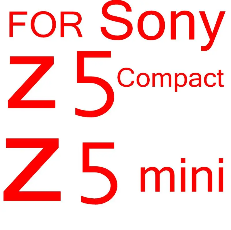 2 шт.(передняя и задняя) 9H закаленное стекло для sony Z1 Z4 Z5 Compact mini Z5 Premium Dual Z Z2 Z3 M4 M5 чехол Защитная пленка - Цвет: For sony Z5 Compact