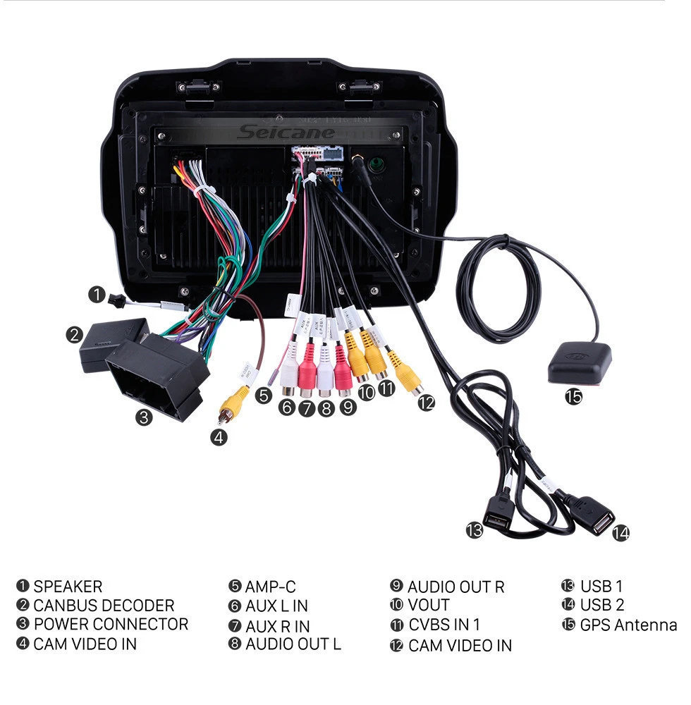 Flash Deal Seicane 9" Android 8.1 HD Car GPS Autoradio GPS Stereo Multimedia Player For 2016 Jeep Renegade Head Unit Support Mirror Link 21