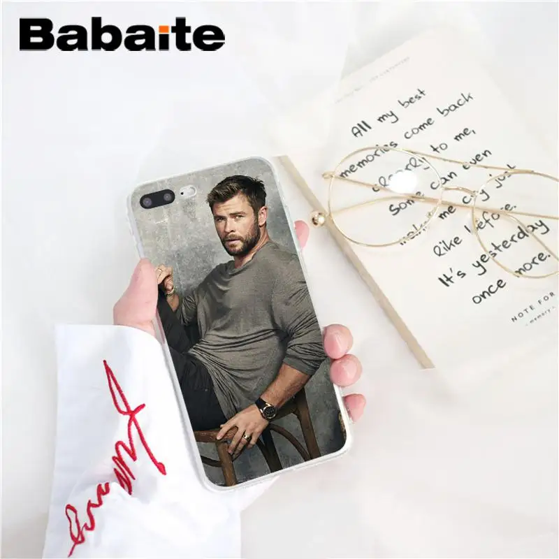 Babaite Chris Hemsworth Мстители Тор ТПУ черный чехол для телефона чехол для iPhone 6S 6plus 7plus 8 8Plus X Xs MAX 5 5S XR 10 - Цвет: A14