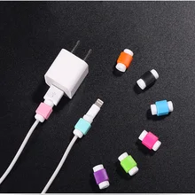 1 Uds. Color caramelo Cable Protector línea de datos Cable Protector cubierta de enrollador de Cable para iPhone Huawei Samsung Cable de carga USB(China)