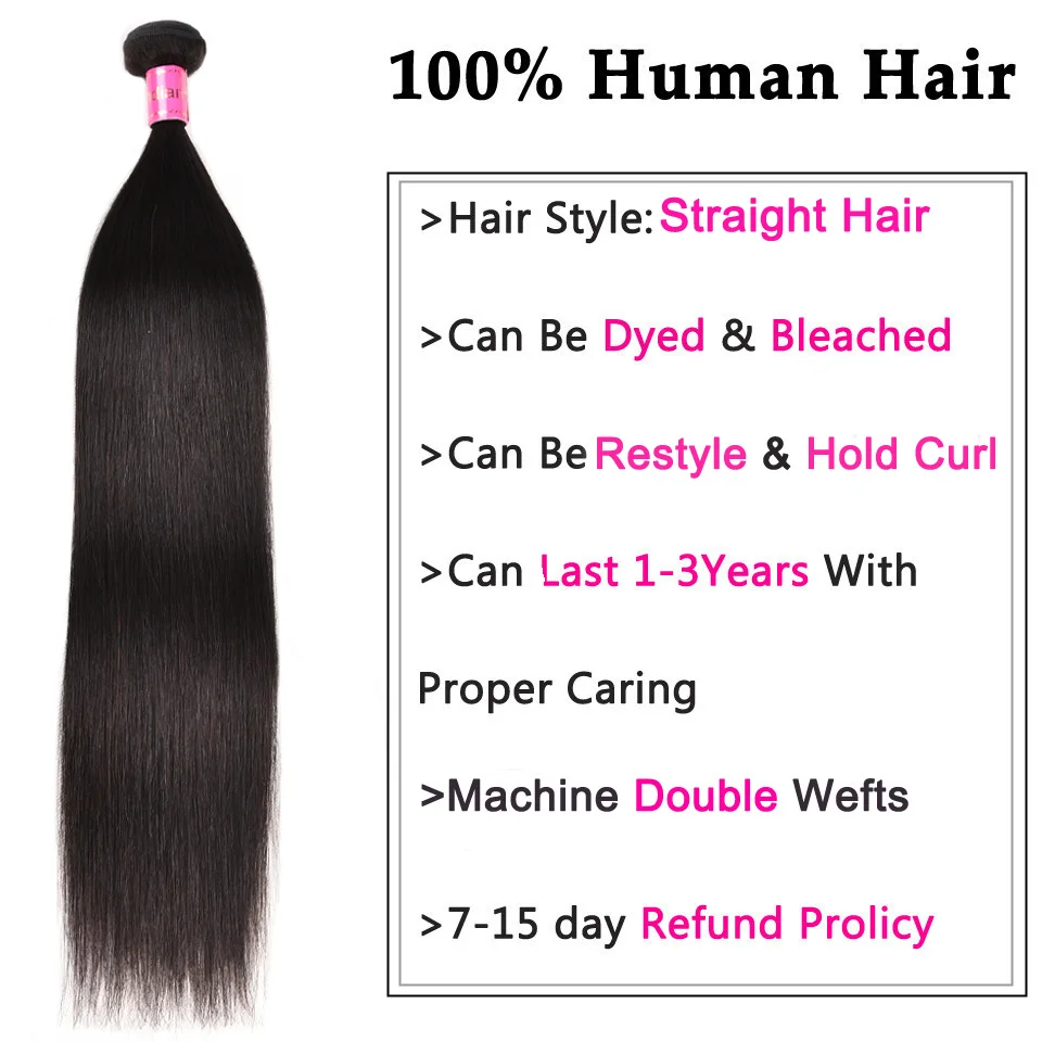 Indian Straight Human Hair 1 Piece 8-26inch Hair Weave Bundles Natural Color Double Weft Remy Hair Extension 1 Piece For Woman Indian Straight Human Hair 1 Piece 8-26inch Hair Weave Bundles Natural Color Double Weft Remy Hair Extension 1 Piece For Woman