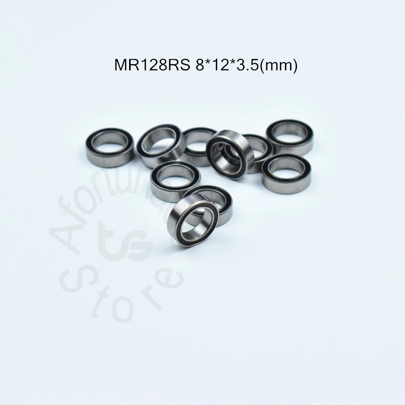 MR128RS 8*12*3,5(мм) 10 штук ABEC-5 металлический запечатанная миниатюра Мини подшипник MR128 MR128RS конический роликовый подшипник хромистой стали подшипника