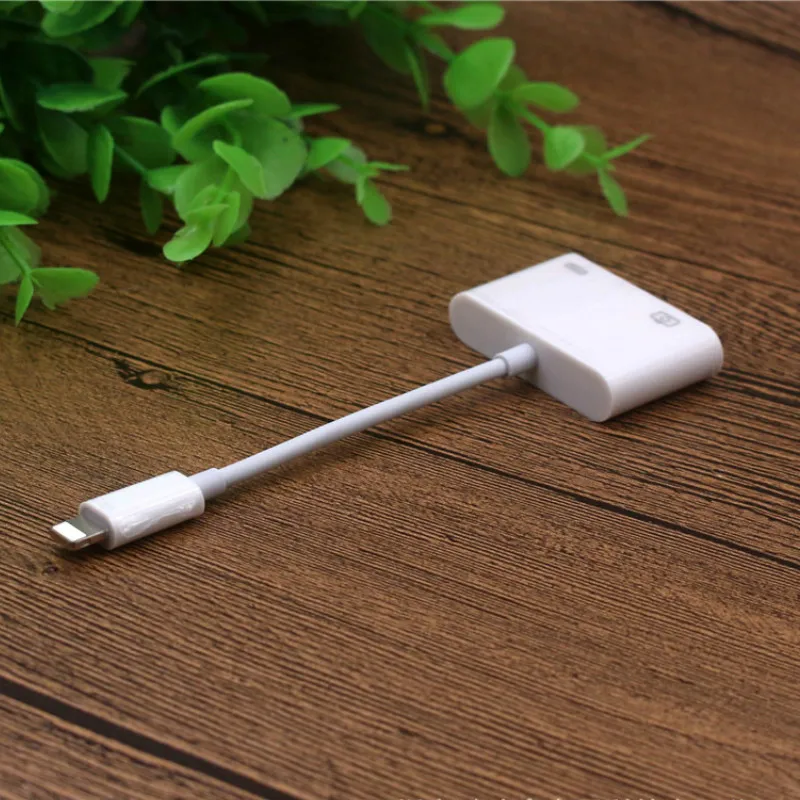 Адаптер OTG для Iphone Lightning на и USB Кабель адаптер зарядки передачи данных IOS10.3 или