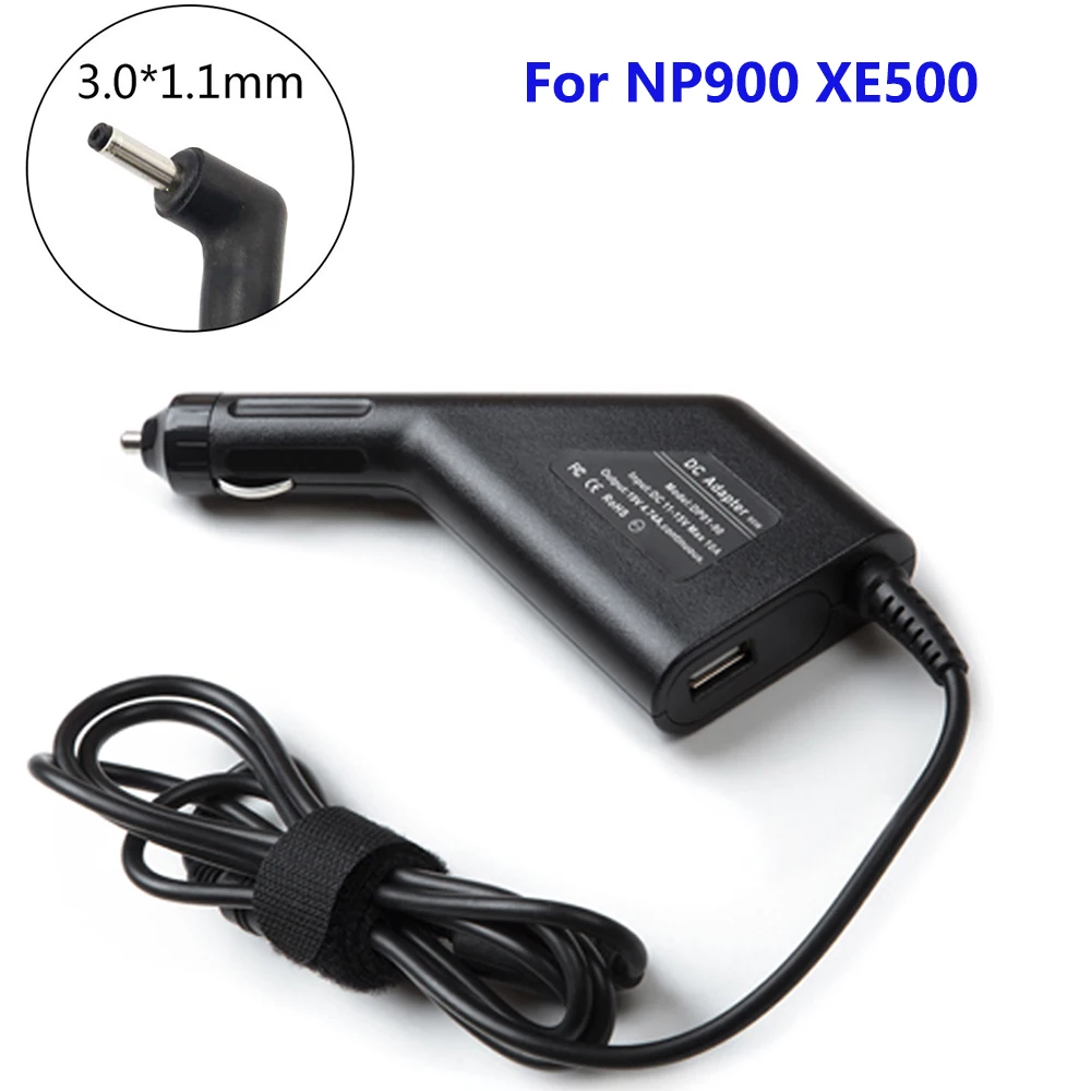 Car charger 19V 2.1A 40W Car adapter Laptop Charger For Samsung Notebook NP900 XE500