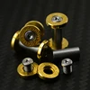 2 sets Diy Knife material Making knife Handle screw rivet  Brass bottom fire stainless steel 20 size ► Photo 2/5