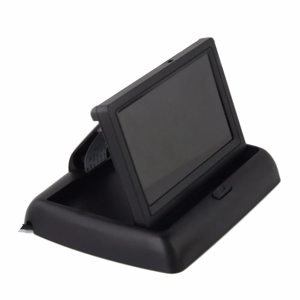 Buyee 4 3 дюймов HD fold TFT lcd Автомобильный монитор заднего вида для автомобиля камера