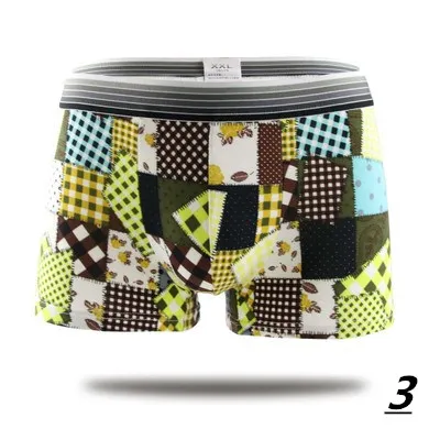 2023 Fashion Silk Underwear Men Lovely Cartoon Print Man Boxers Homme Comfortable Underpants Soft Breathable Male Panties 30pcs
