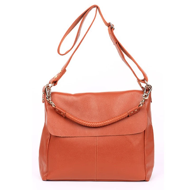 

Real Cow Leather Ladies Hign Quality HandBags Women Genuine Leather bags Messenger Bags Designer Temperament Fashion Brand Bag