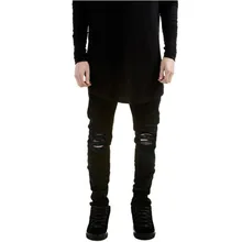 Fashion Ripped Jeans for Men Skinny Distressed Slim Designer Biker Jeans Male Hip Hop Swag Tyga White Black Jeans Kanye West Fashion Ripped Jeans for Men Skinny Distressed Slim Designer Biker Jeans Male Hip Hop Swag Tyga White Black Jeans Kanye West