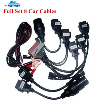

5pcs/Lot OBD OBD2 BBDII Car Cables diagnostic tool 8Pcs Full Set Car Adapters for delphis vd ds150e cdp vd tcs cdp pro Car Cable