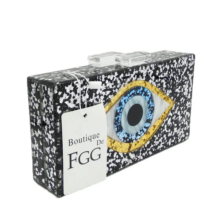 crystal bling cluth bag blue eye (4)