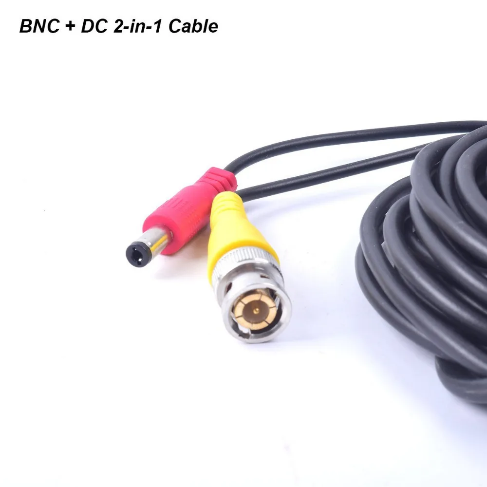 20 M CCTV Video Power BNC DVR Via Cavo di Legare del Cavo + DC plug Power cavo di estensione per Cctv e Dvr Cavo coassiale