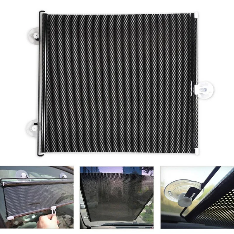 Auto Retractable Car Curtain Side Window Car Sun Shade Curtain