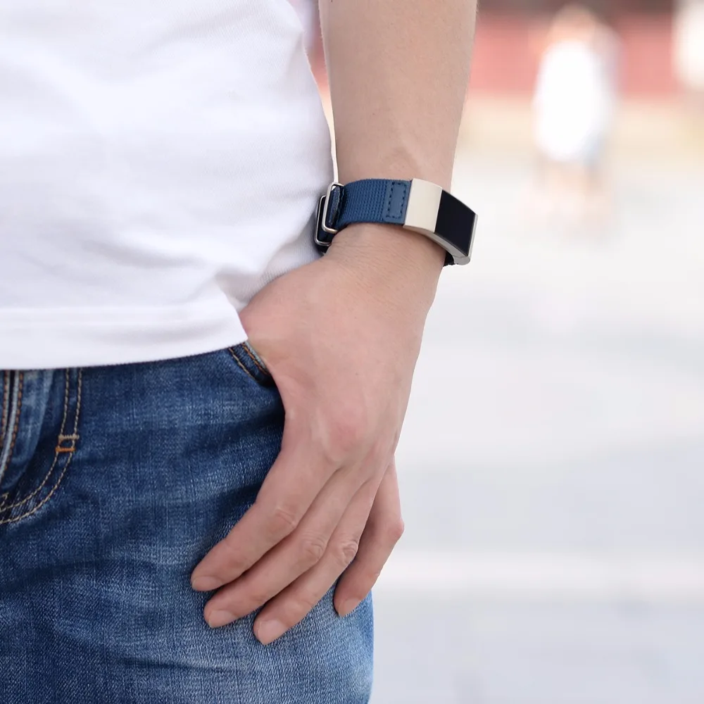 Модные спортивные часы Группа ремешок для FitBit Charge 2 диапазона нейлон ремешок для Nike FitBit Charge 2 Браслет Смарт браслеты