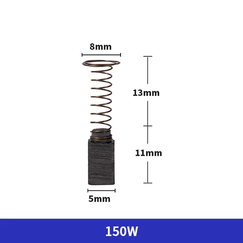 HILDA, универсальная Угольная щетка, электрическая шлифовальная машина, Угольная щетка, электроинструмент, щетка для 150 Вт/400 Вт, 6 шт - Цвет: 150W